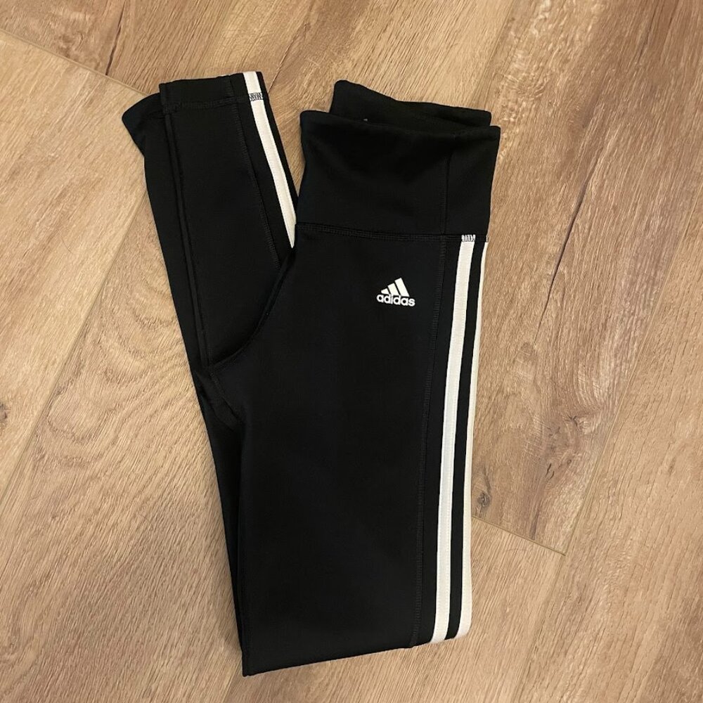 Adidas Women's Essentials 3-Stripes Leggings-Size Small